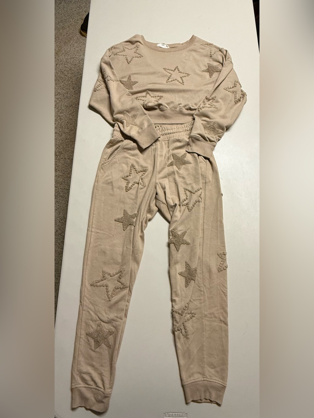 Women’s Beige Star-Pattern Set